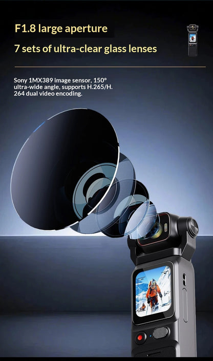 4K Waterproof Anti-Shake Touchscreen Action Camera