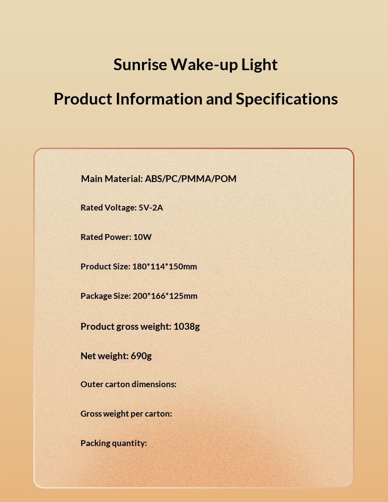 Sunrise Wake-Up Light Alarm Clock