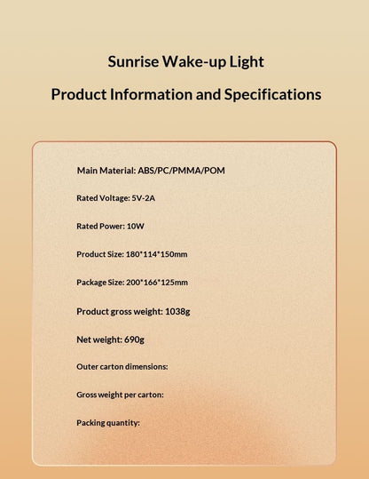Sunrise Wake-Up Light Alarm Clock