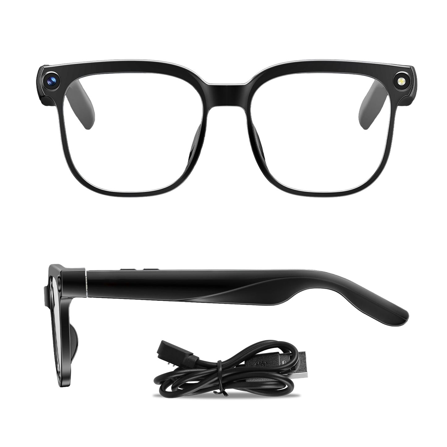 AI Smart Glasses with Camera and Voice Assistant