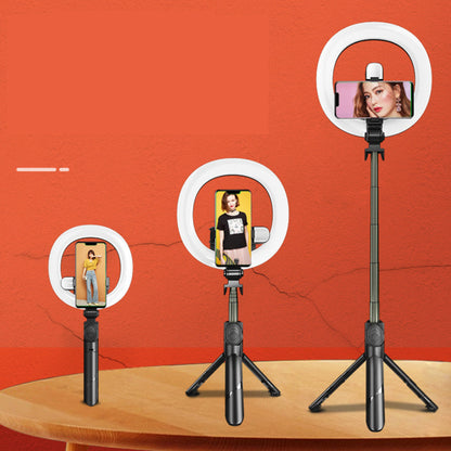 Self Video Portrait Soft Halo Light Stand With Dual LED Light And Bluetooth Remote